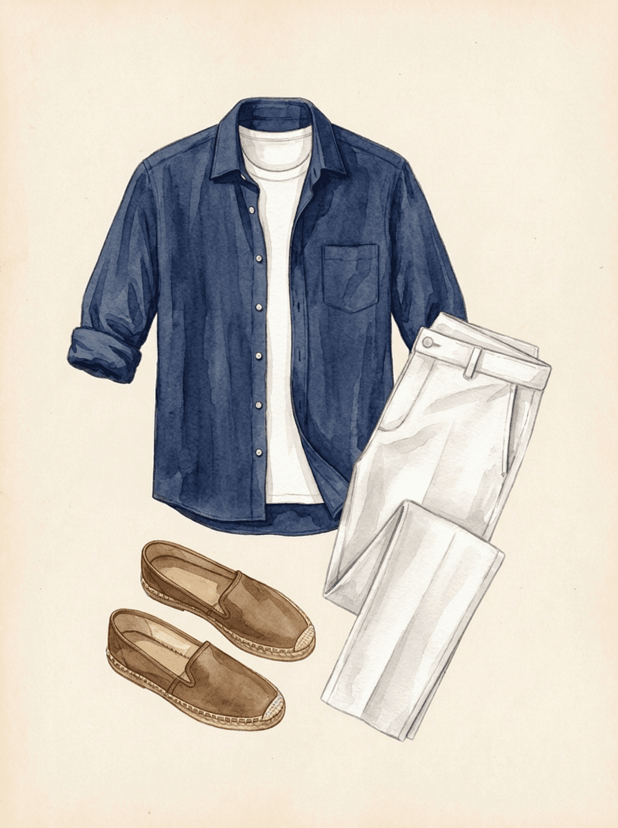 Outfit-inspiratie: navy overshirt