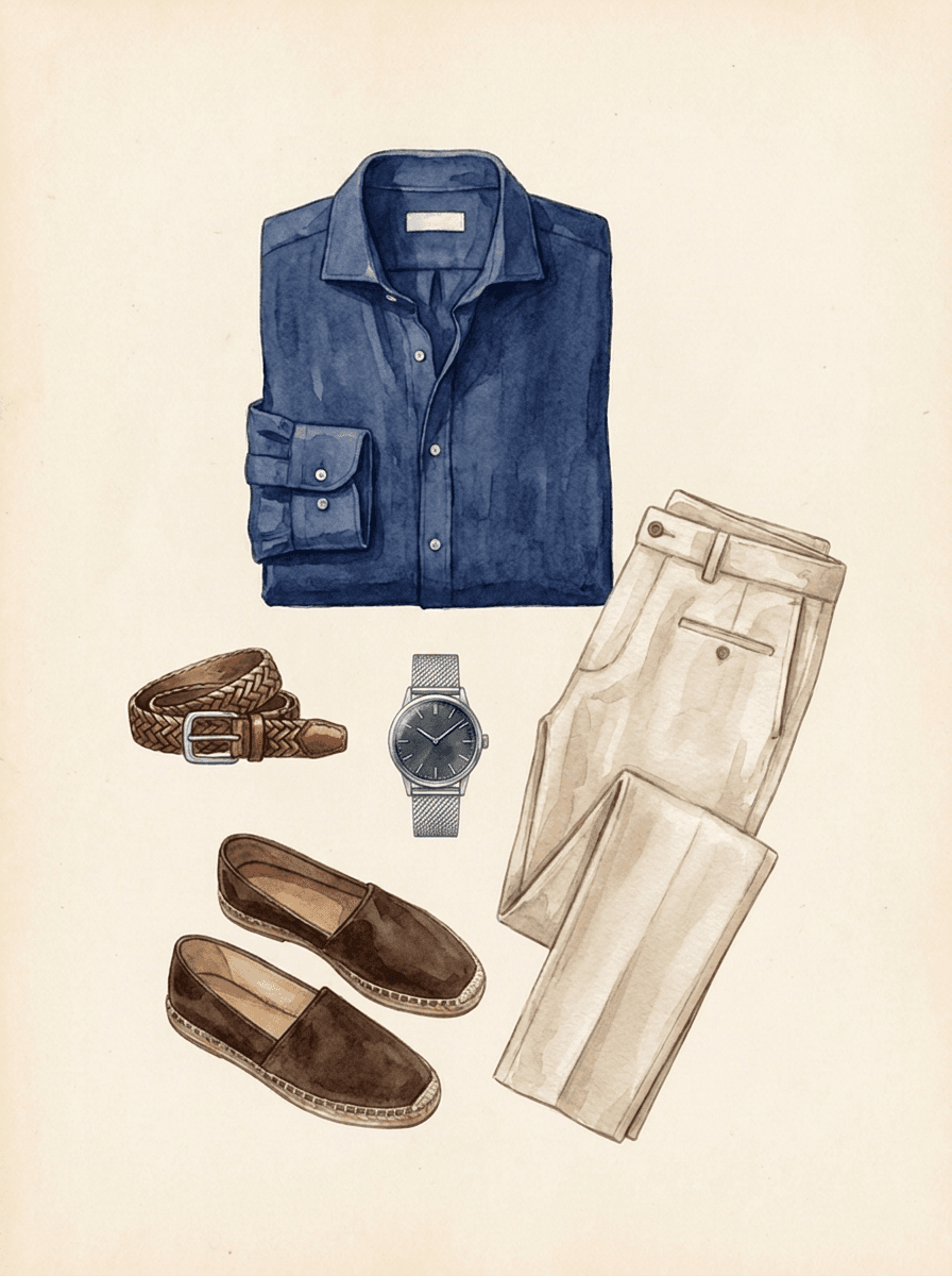 Outfit-inspiratie: navy + horloge